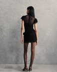 SILENTIUM MINI DRESS IN BLACK LACE