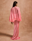 PRECIOSO CAPE IN BALLET SILK CHIFFON