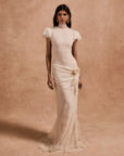 SILENTIUM MAXI DRESS IN IVORY LACE