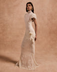 SILENTIUM MAXI DRESS IN IVORY LACE