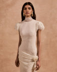 SILENTIUM MAXI DRESS IN IVORY LACE