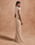 SILENTIUM MAXI DRESS IN IVORY LACE