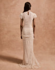 SILENTIUM MAXI DRESS IN IVORY LACE