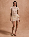 SILENTIUM MINI DRESS IN IVORY LACE