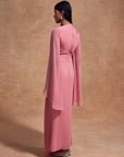 HAUSOS MAXI DRESS IN BALLET PINK CHIFFON