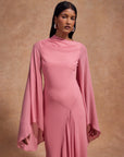 HAUSOS MAXI DRESS IN BALLET PINK CHIFFON