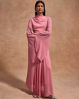 HAUSOS MAXI DRESS IN BALLET PINK CHIFFON