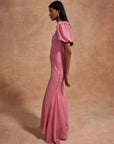 SABIA MAXI DRESS IN BALLET PINK CHIFFON