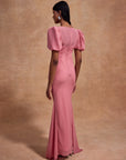 SABIA MAXI DRESS IN BALLET PINK CHIFFON