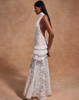 BONITA MAXI DRESS IN WHITE COTTON LACE