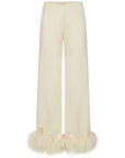 LIBERTY TROUSER SILK IN IVORY SATIN (MADE TO ORDER)