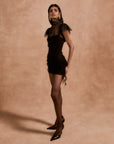 SILENTIUM MINI DRESS IN BLACK LACE