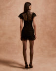 SILENTIUM MINI DRESS IN BLACK LACE