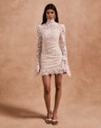 BODITA MINI DRESS IN WHITE COTTON LACE