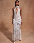 BONITA MAXI DRESS IN WHITE COTTON LACE