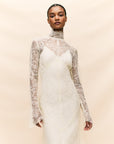 HERMOSA MAXI DRESS IN IVORY LACE (MADE TO ORDER)