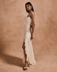 ROSADO MAXI DRESS IN IVORY CHIFFON