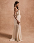 ROSADO MAXI DRESS IN IVORY CHIFFON