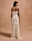 ROSADO MAXI DRESS IN IVORY CHIFFON