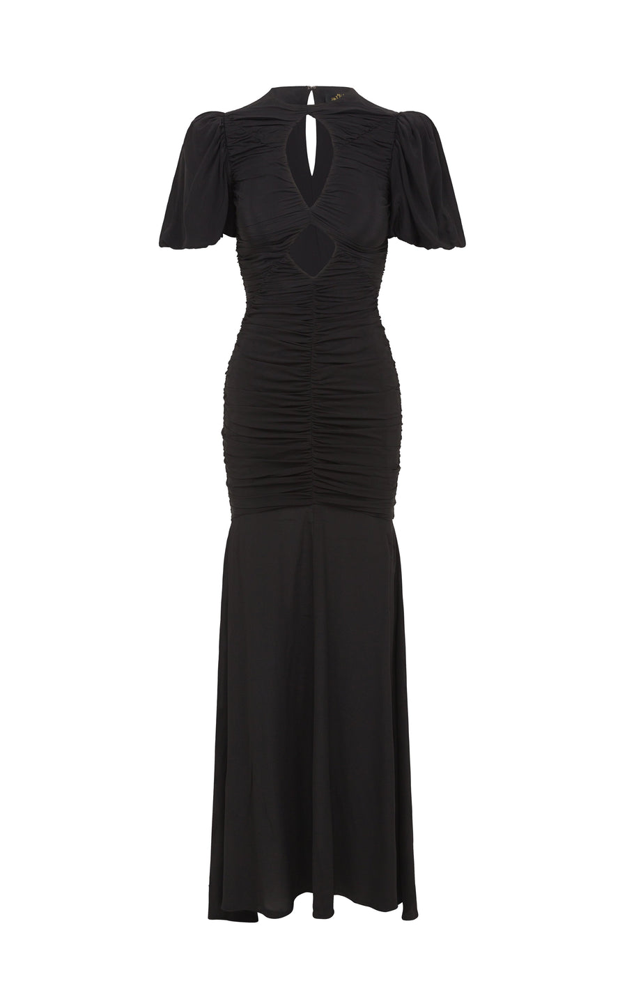 OLYMPIA MAXI DRESS IN BLACK VISCOSE CDC