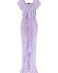 MACAROON MAXI DRESS IN LILAC CHIFFON