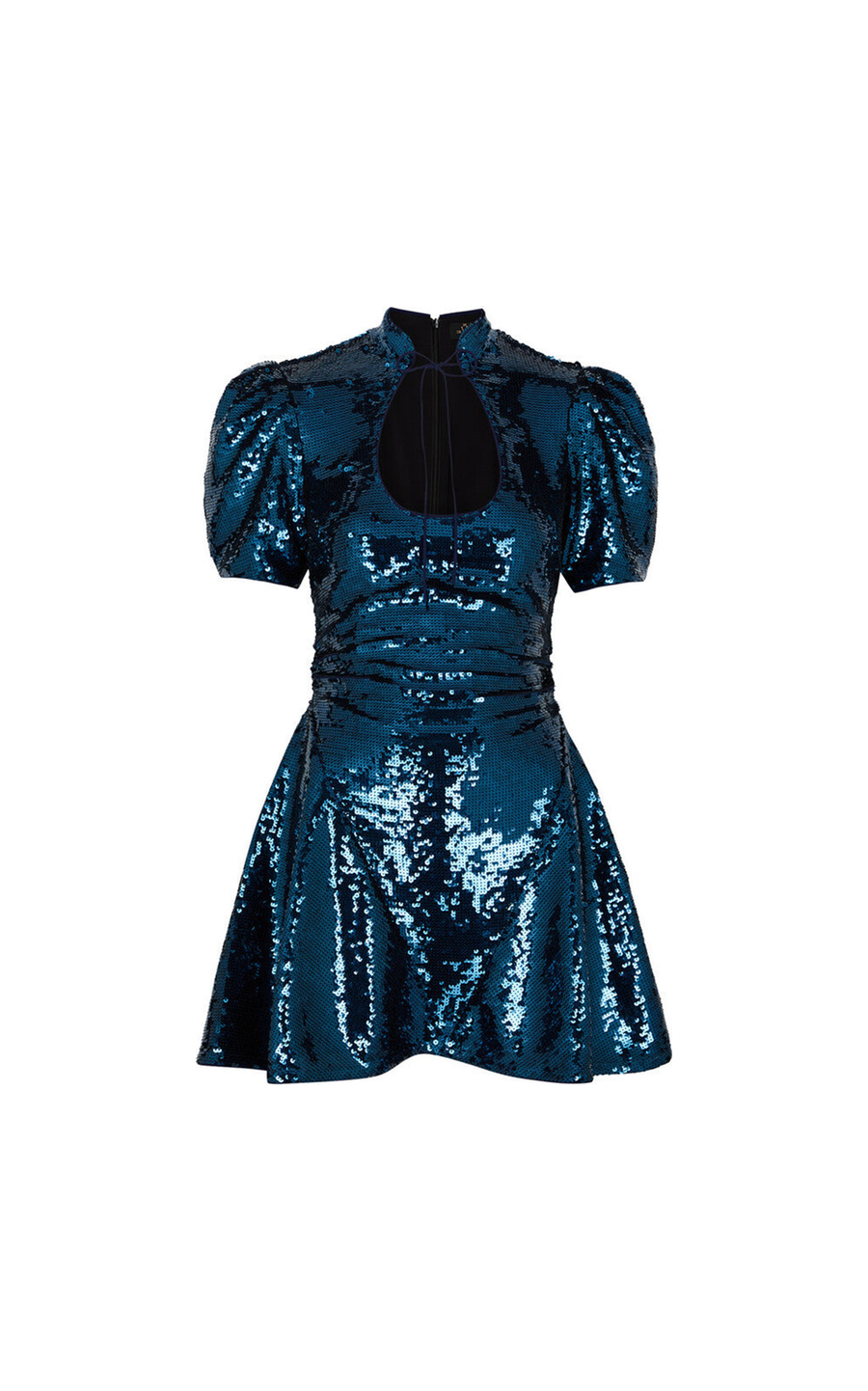 BROADWAY MINI DRESS IN PETROL SEQUIN